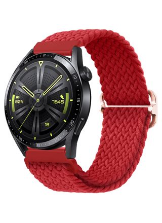 Tiera punottu tekstiiliranneke punainen