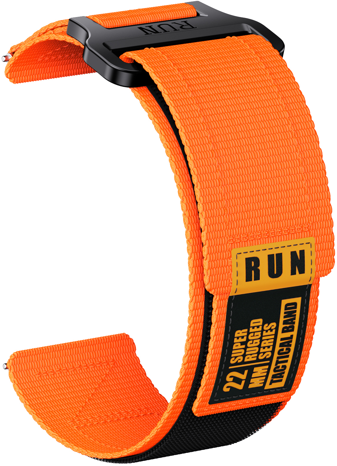 Tiera kangasranneke tarrakiinnityksellä oranssi