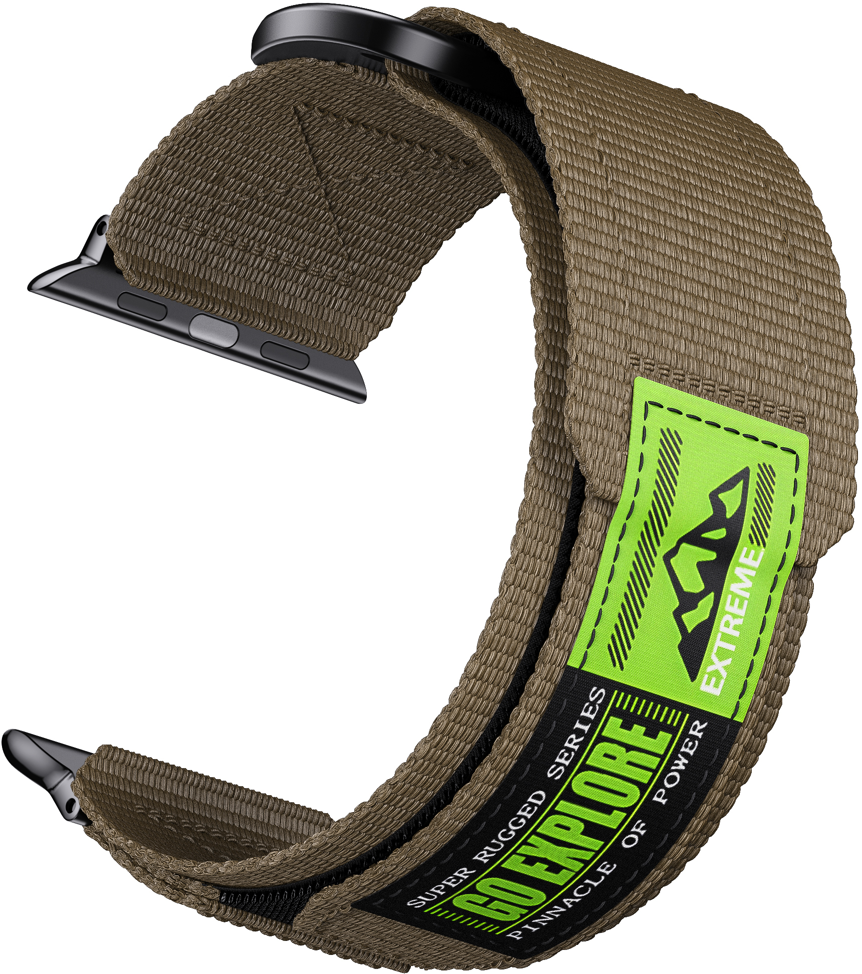 Tiera Apple Watch kangasranneke tarrakiinnityksellä vihreä