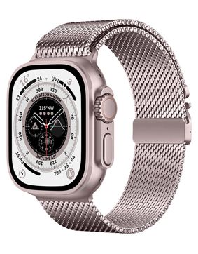 Tiera Apple Watch mesh-ranneke vaaleanpunainen 38/40/41mm