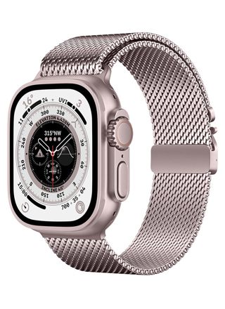 Tiera Apple Watch mesh-ranneke vaaleanpunainen 38/40/41mm
