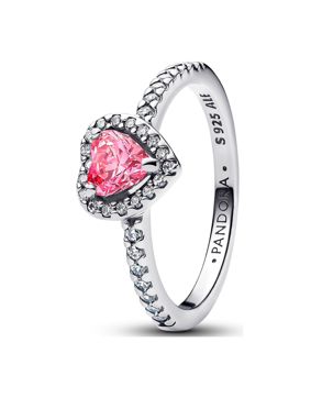 Pandora Timeless pinkki sydänsormus 198421C03