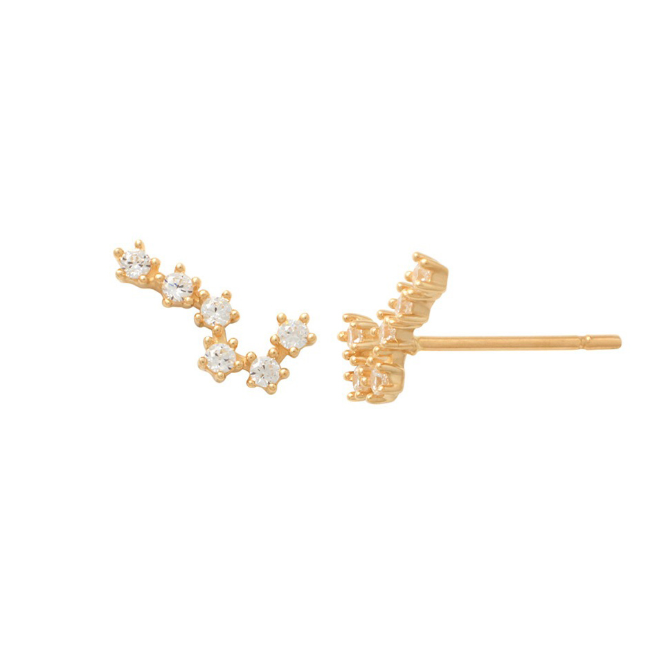 Lykka Casuals kultaiset nappikorvakorut 