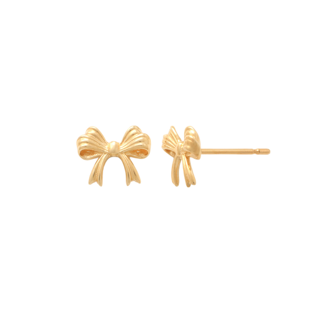 Lykka Symbols kultaiset rusetti korvakorut