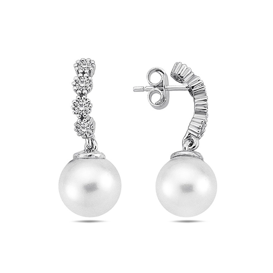 Lykka Pearls hopea helmikorvakorut