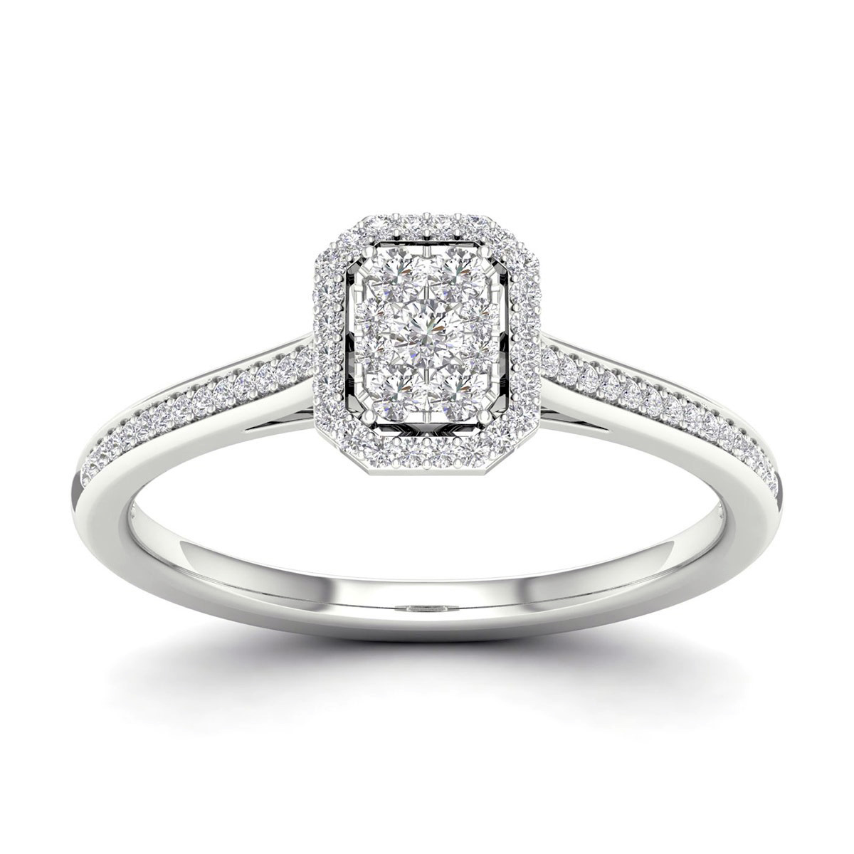 Lykka Elegance timanttisormus 0,25 ct halo