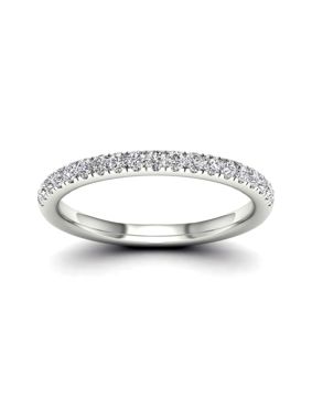 Lykka Elegance valkokultainen rivitimanttisormus 0,25ct