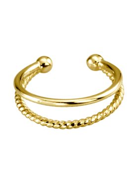 Lykka Trend ear cuff korvakoru kullattu teräs