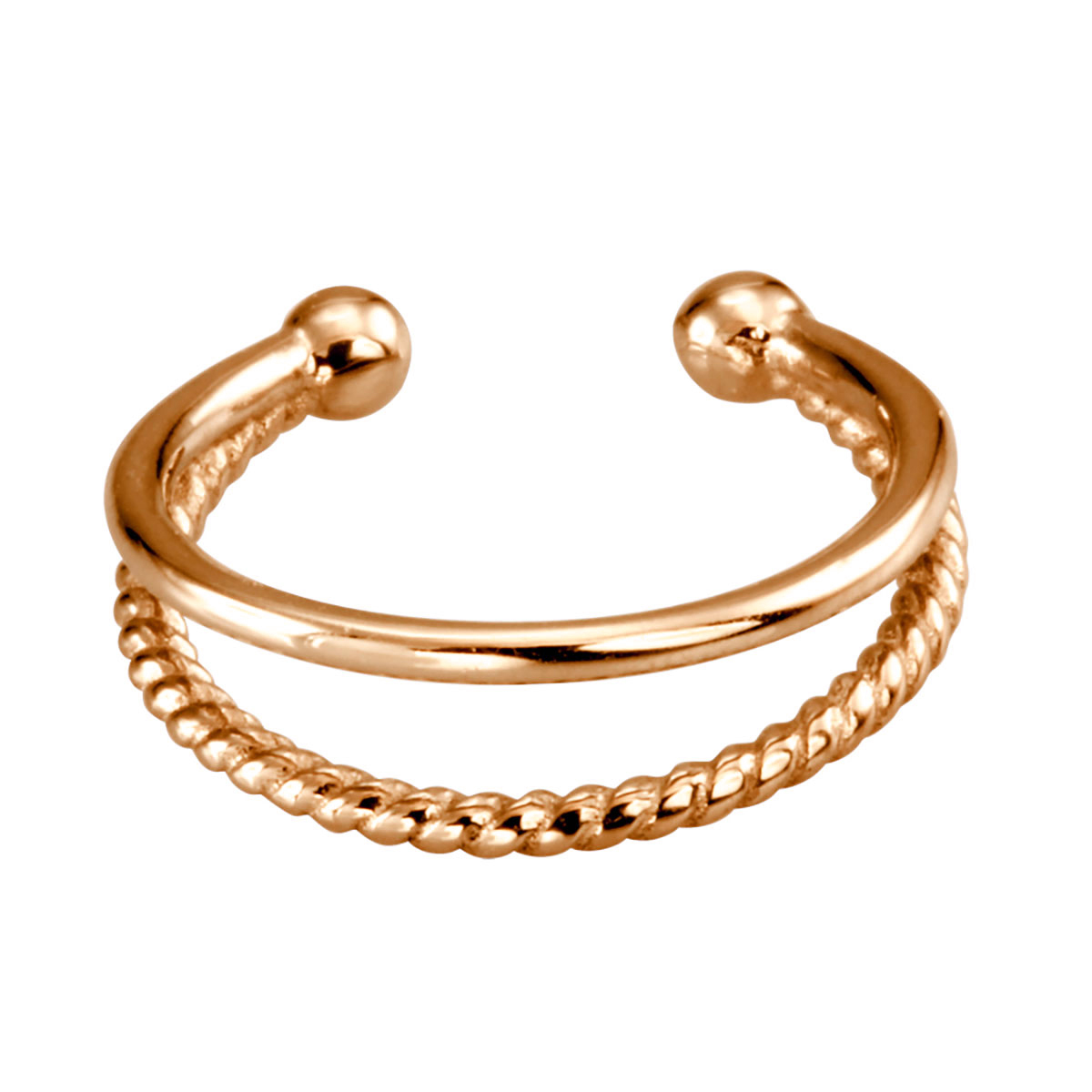 Lykka Strong ear cuff korvakoru punakullattu teräs