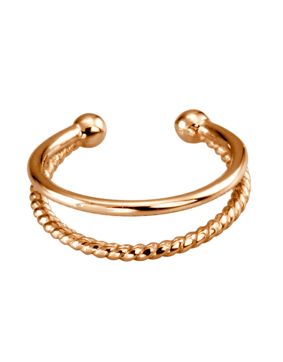 Lykka Trend ear cuff korvakoru punakullattu teräs