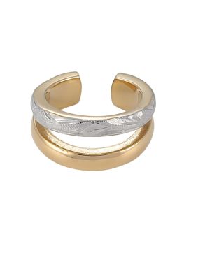 Lykka Trend ear cuff 2-värinen teräskorvakoru