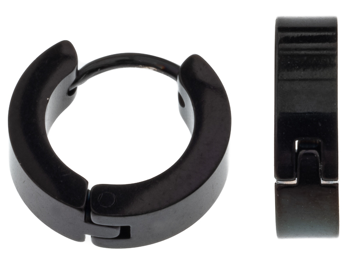 Silver Bar musta korvarenkaat 4x12 mm teräs 6980