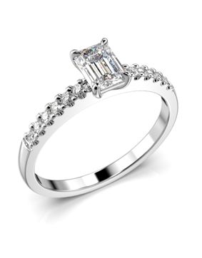 Festive Serena Side timanttisormus valkokulta 0.62ct
