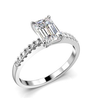 Festive Serena Side timanttisormus valkokulta 1.12ct