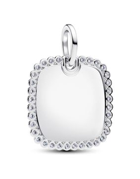 Pandora Moments kaiverrettava hopeariipus neliö 394009C01