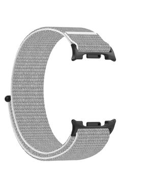 Tiera Samsung Galaxy Watch8 vaaleanharmaa kangasranneke