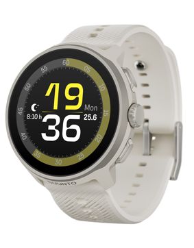Suunto Run Frost Gray silikonirannekkeella