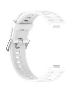 Tiera Huawei Watch Fit 4 valkoinen silikoniranneke