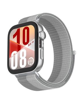 Tiera Huawei Watch Fit 4 nailonranneke harmaa