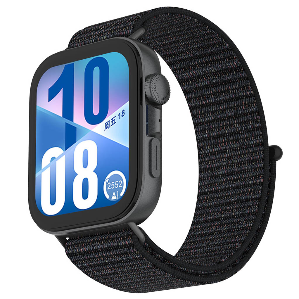 Tiera Huawei Watch Fit 4 nailonranneke musta