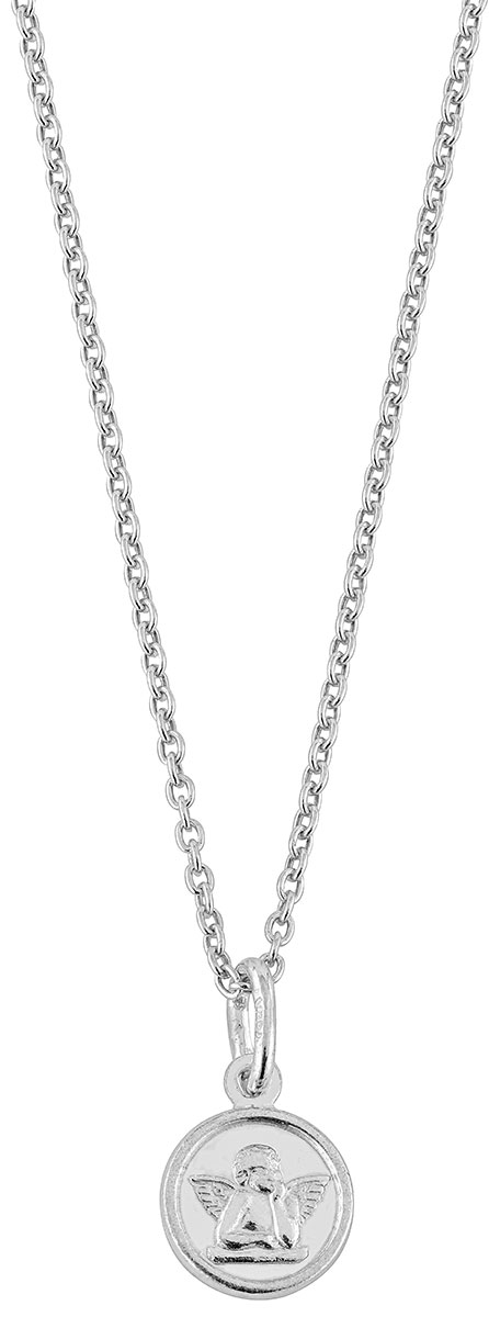 Lykka Symbols kastekoru enkeli rodinoitu hopea 38cm