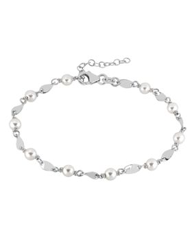 Lykken Casuals hopeinen rannekoru 19cm