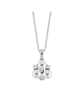 Lykken Pearls helmikaulakoru zirkonia 45cm