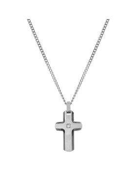 Nomination Strong Diamond Geometric ristikaulakoru valkoinen timantti 028343/004