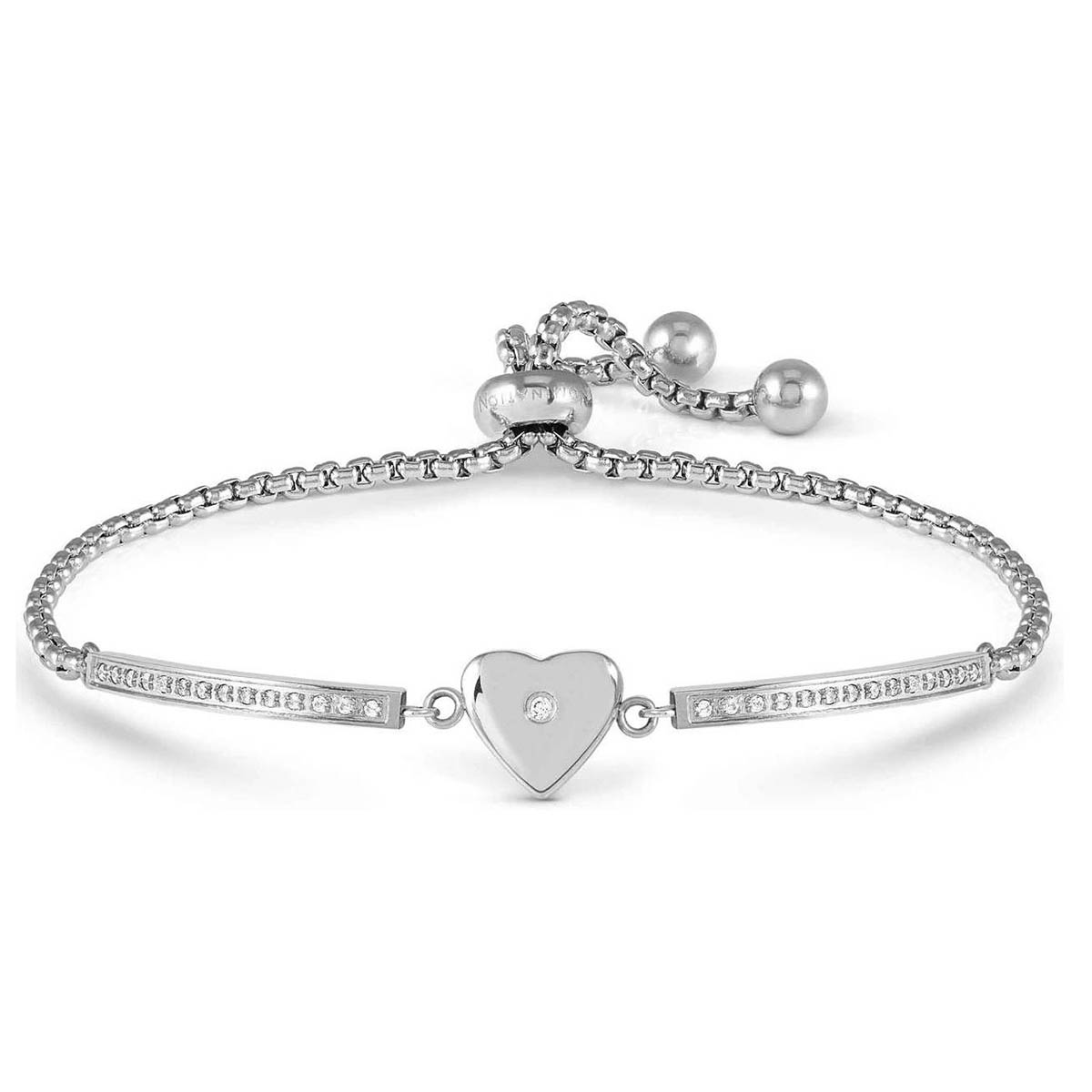 Nomination Milleluci Refined rannekoru sydän hopea 028016/022