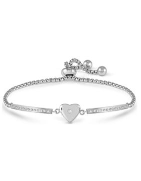 Nomination Milleluci Refined rannekoru sydän hopea 028016/022