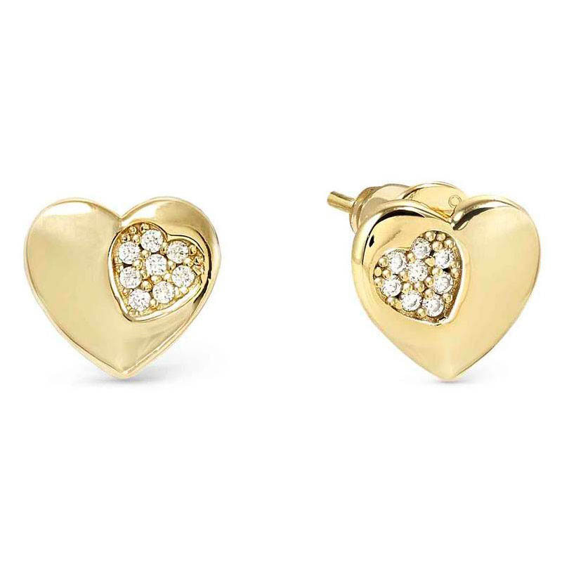 Nomination Petit Sparkle kullatut korvakorut sydän 242304/006