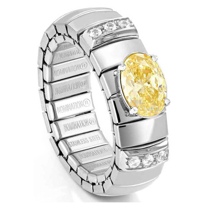 NOMINATION XTE hopeasormus kirkas/keltainen zirkonia 048001/002