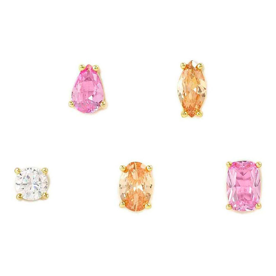 Nomination Colour Wave Aurora Edition tappikorvakoru-setti monivärinen zirkonia 149864/024