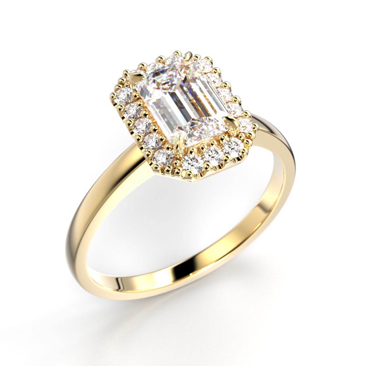 Festive Serena Halo timanttisormus 1.16ct 14-724-116-KK-LABGVS1