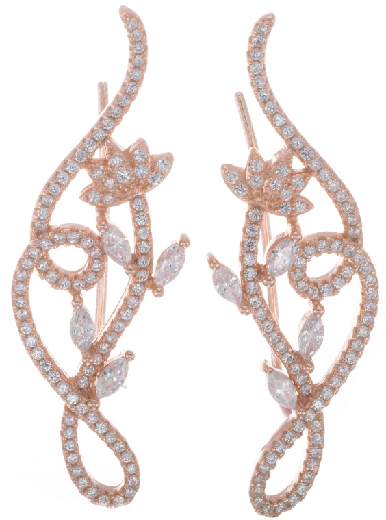 Silver Bar Kimppu ear cuff rustokorvakorut kullattu 42 mm 7325