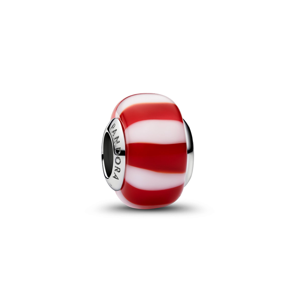 Pandora Moments punainen piparminttu murano-lasihela 735071C01