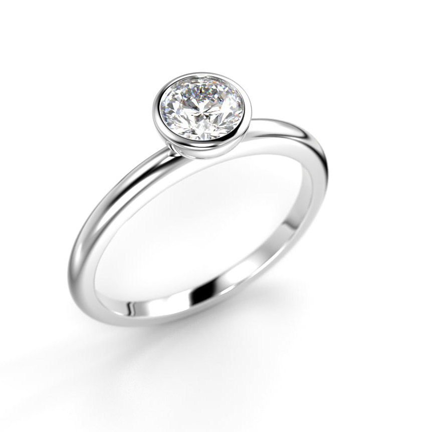 Festive Auréa Bezel 0.50 ct timanttisormus 14-741-050-VK-LABGVS1