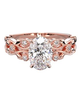 Festive Feeniks Twin Oval 1.06ct timanttisormus 752-106-PK