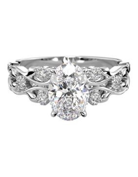 Festive Feeniks Twin Oval 1.06ct timanttisormus 752-106-VK