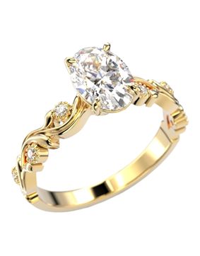 Festive Feeniks Lux Oval 1.06ct timanttisormus 754-106-KK