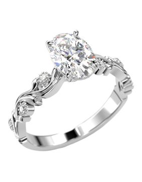 Festive Feeniks Lux Oval 1.06ct timanttisormus 754-106-VK