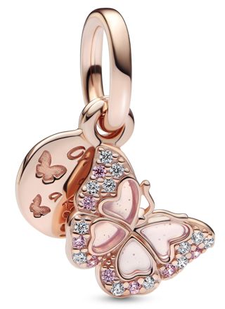 Pandora Moments Pink Butterfly & Quote hela 782555C01
