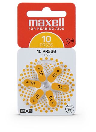 Maxell 10 kuulokojeparisto 6-pack