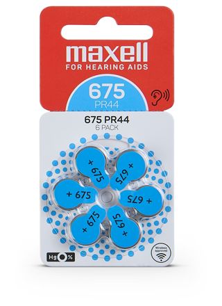 Maxell 675 kuulokojeparisto 6-pack