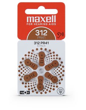 Maxell 312 kuulokojeparisto 6-pack