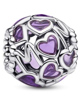Pandora Moments violetti sydänhela 793772C01