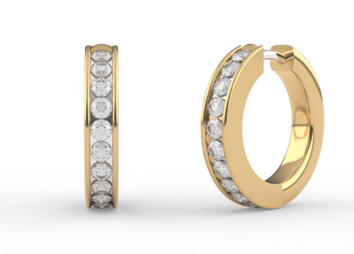 TI SENTO kaksiväriset korvarenkaat 7973ZY