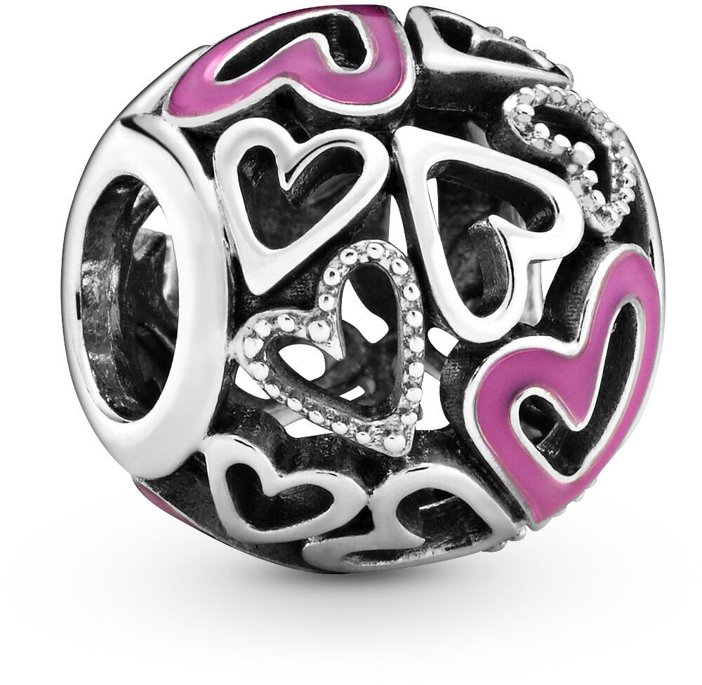 Pandora 798677C01 Pink Openwork Freehand Heart hela - Keskisen Kello Oy