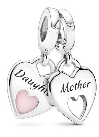 Pandora People hela Mother & Daughter Split Heart 799187C01