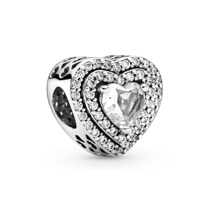 Sparkling Levelled Hearts Charm